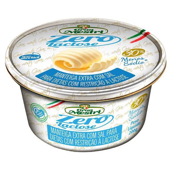 MANTEIGA GRAN MESTRI ZERO LACTOSE 200G
