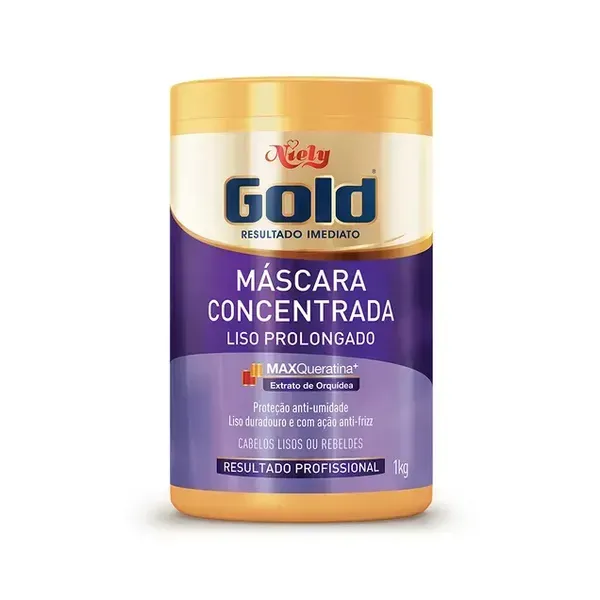MASCARA CONCENTRADA NIELY GOLD LISO PROLONGADO 1KG