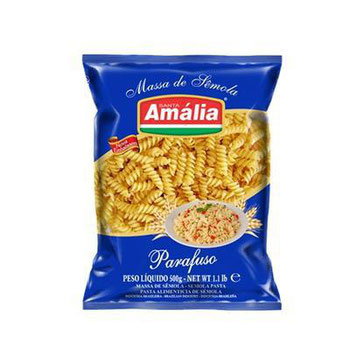 MASSA DE SÊMOLA SANTA AMÁLIA PARAFUSO 500G