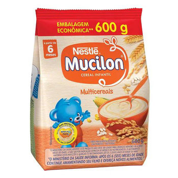 MINGAU MUCILON NESTLE SACHET ARROZ/ AVEIA 600G