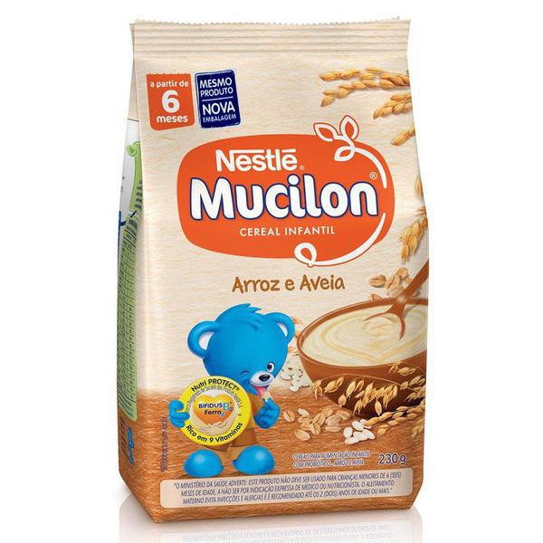 MINGAU MUCILON SACHET ARROZ/ AVEIA 230G