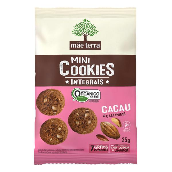 MINI COOKIES INT  MAE TERRA CACAU/CAST  25G