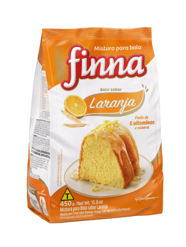 MISTURA BOLO FINNA LARANJA 450G