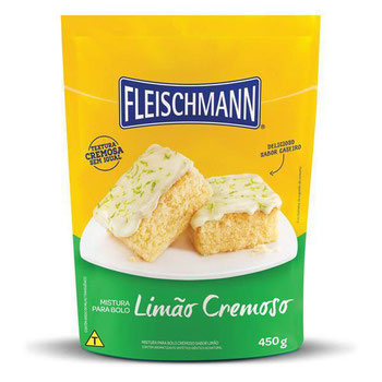 Mistura para Bolo Fleischmann Limão 450gr