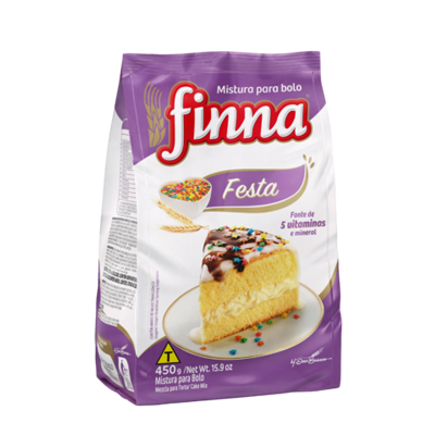 MISTURA  P/BOLO FINNA FESTA 450G