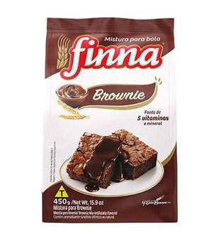 MISTURA PARA BOLO FINNA BROWNIE 450G