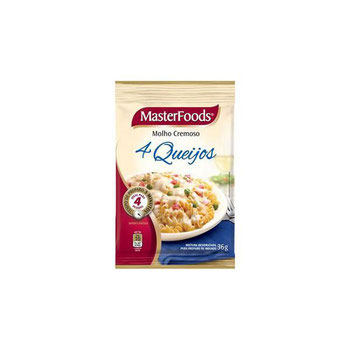 MOLHO CREMOSO 4 QUEIJOS MASTRFOODS 36G