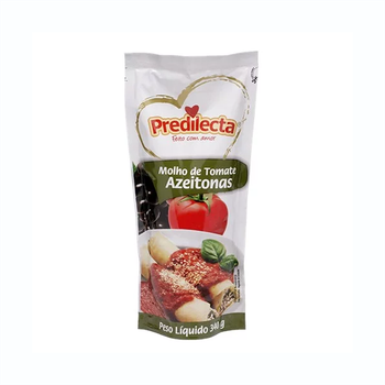 MOLHO TOMATE PREDILECTA AZEITONAS SACHET 340G