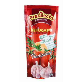 MOLHO TOMATE PREDILECTA MANJERICAO SACHET 340G