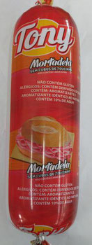 MORTADELA TONY S/CUBOS TOUCINHO 500G