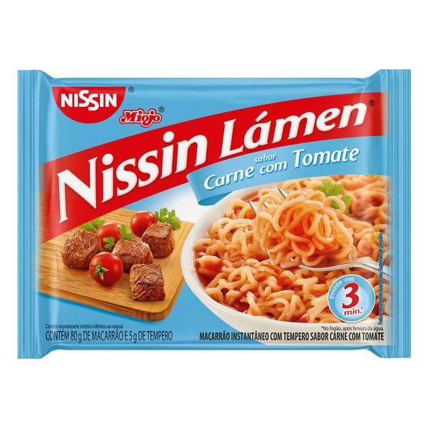 NISSIN LAMEN CARNE COM TOMATE 85G