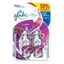 ODORIZADOR AMBIENTE GLADE LAVANDA RF C/2 50% 12ML