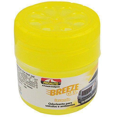 ODORIZADOR  PROAUTO BREEZE GEL LAVANDA 60G 
