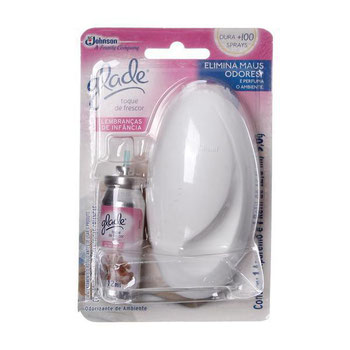 Purificador De Ar Glade Toque De Frescor Lembrança Da Infância 1 Aparelho E 1 Refil Com 12ml