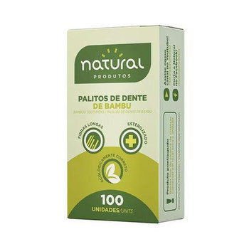 PALITO DENTAL DE BAMBU NATURAL 100UND