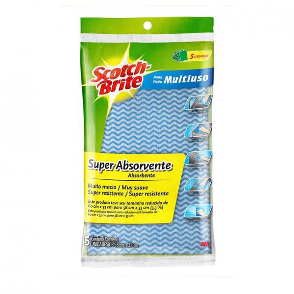PANO SCOTCHBRITE MULTIUSO AZUL 5UND