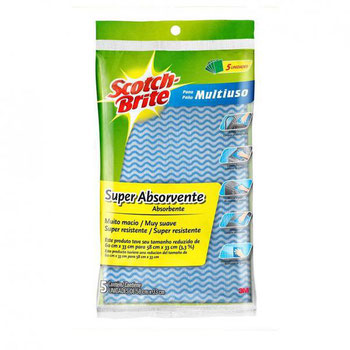 PANO SCOTCHBRITE MULTIUSO AZUL 5UND