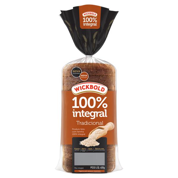 PAO 100% INTEGRAL TRADICIONAL WICKBOLD 500G
