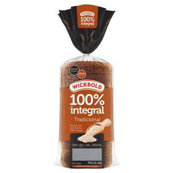 PAO 100% INTEGRAL TRADICIONAL WICKBOLD 500G
