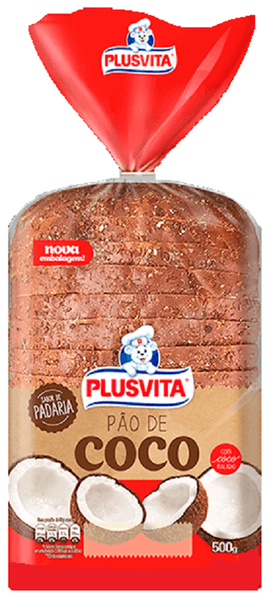 PAO DE COCO PLUS VITA 450G