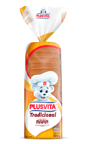 Pão De Forma Tradicional Plus Vita 500gr