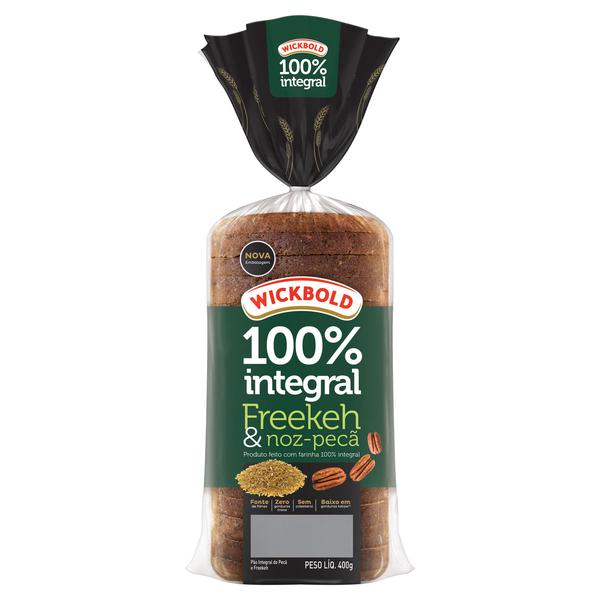 PAO WICKBOLD GRAO SABOR FREEKEH E NOZ PECA 400G