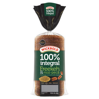 PAO WICKBOLD GRAO SABOR FREEKEH E NOZ PECA 400G