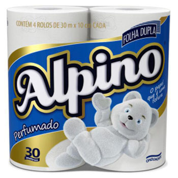 PAPEL HIGIENICO ALPINO PERF 30M C/4