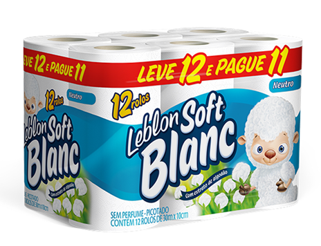 PAPEL HIGIENICO LEBLON SOFT 30M L12P11