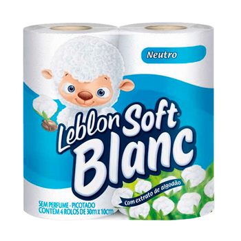 PAPEL HIGIENICO LEBLON SOFT BLANC 30MT