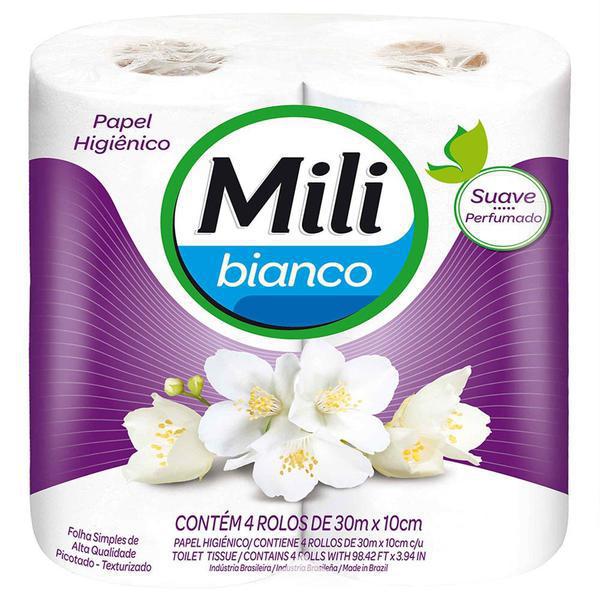 PAPEL HIGIENICO MILI BIANCO PERFUMADO 30M 4UND