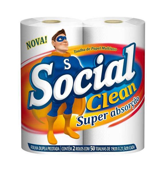 PAPEL TOALHA FABRIL SOCIAL CLEAN 50F