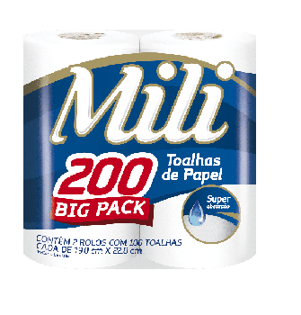 PAPEL TOALHA MILI 200FLS