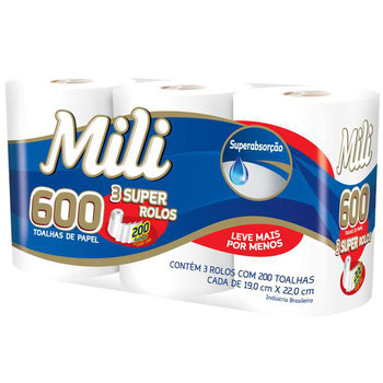 PAPEL TOALHA MILI 600F