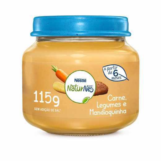 Papinha NESTLÉ Naturnes Carne, Legumes e Mandioquinha 115gr