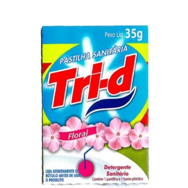 PASTILHA SANITARIA TRI-D FLORAL 35G