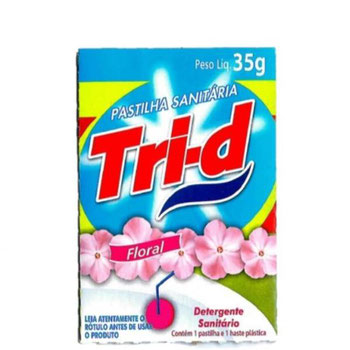 PASTILHA SANITARIA TRI-D FLORAL 35G