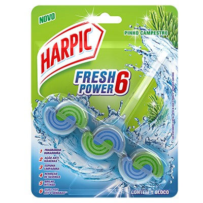 PEDRA SANITÁRIA HARPIC 39G POWER 6 CAMPESTRE