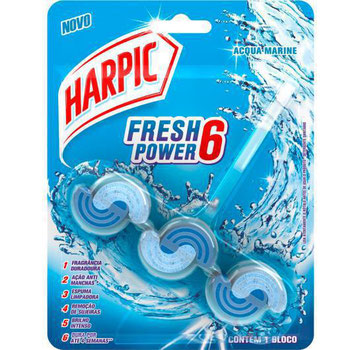 PEDRA SANITÁRIA HARPIC 39G POWER 6 MARINE