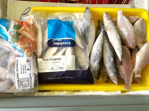 PEIXE SARDINHA LAGOPESCA ESVICERADO CONGELADA 1KG