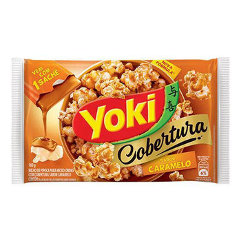 Milho Para Pipoca De Microondas Yoki Com Cobertura De Caramelo 160gr