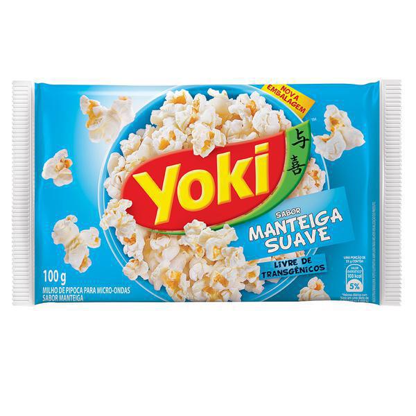 PIPOCA MICROONDAS YOKI MANTEIGA SUAVE100G