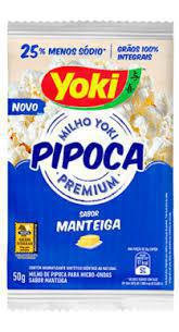 PIPOCA MICROONDAS YOKI MINI MANTEIGA 50G