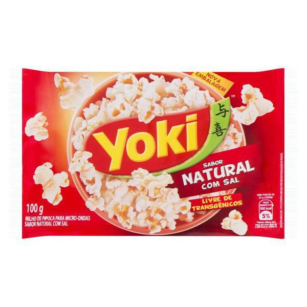 Pipoca De Micro-ondas Yoki Com Sal 100gr