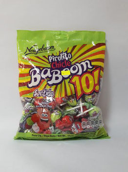 PIRULITO BABOOM 10 CHICLE 600G