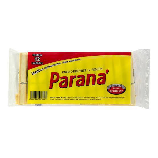 PRENDEDOR ROUPA PARANA MADEIRA 12UND