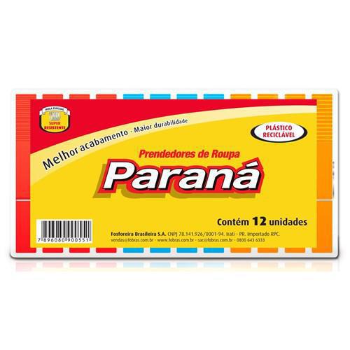PRENDEDOR ROUPA PARANA PLASTICO 12UND