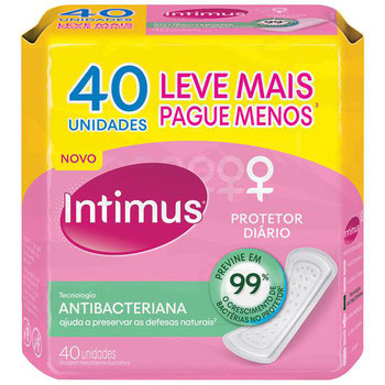 PROTETOR DIARIO INTIMUS ANTIBAC S/ABAS 40UN