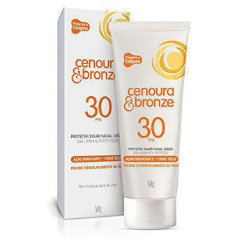 PROTETOR SOLAR CENOURA &BRONZE FACIAL FPS30 50G