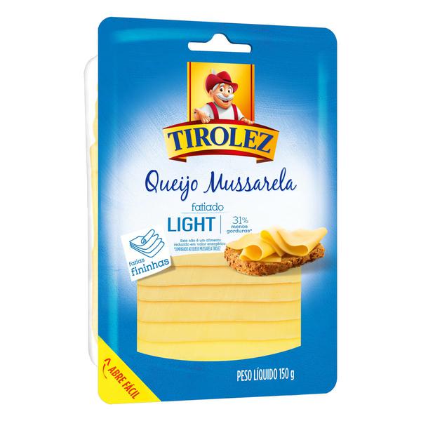 QUEIJO MUSSARELA LIGHT TIROLEZ 150G